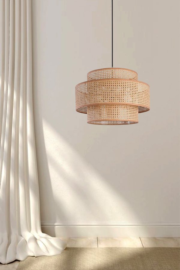 Boho rattan pendant lamp BL12