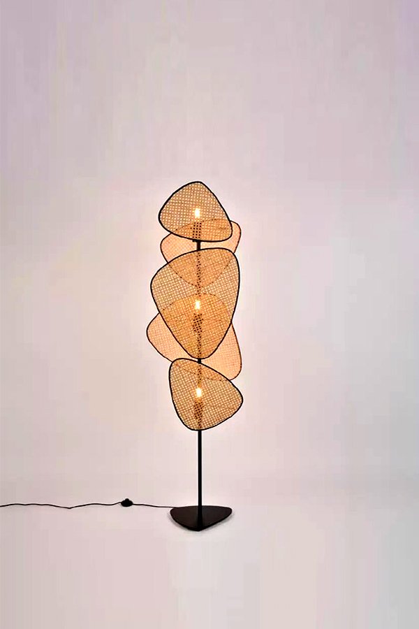 Boho Rattan Floor Lamp ARKF2