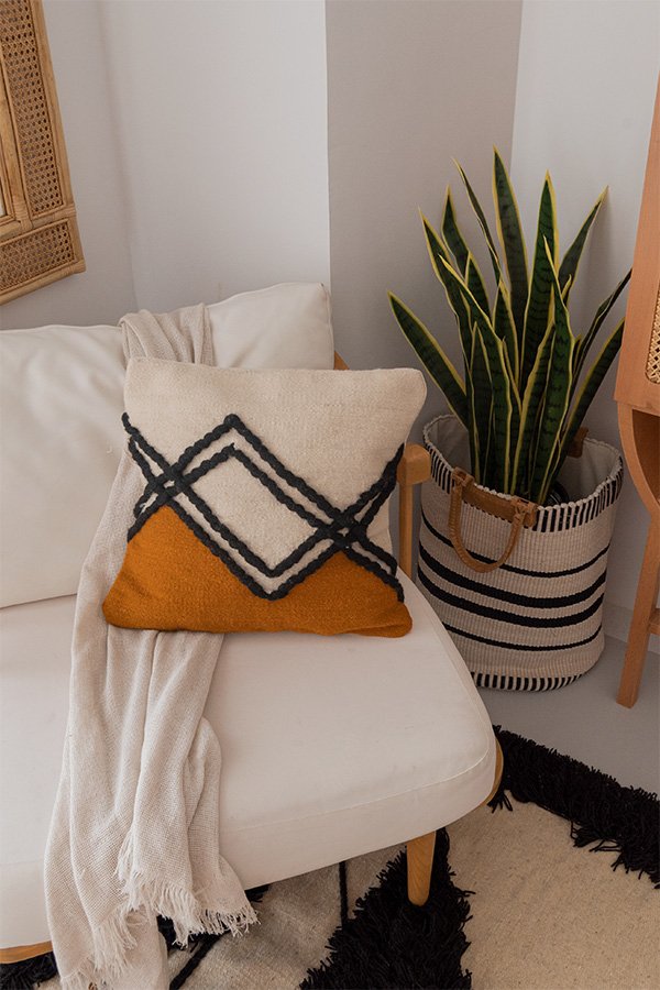 Black Triangle Cushion