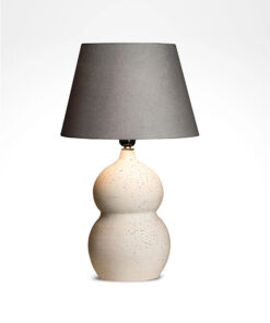 Double Ball Table Lamp Grey Cap